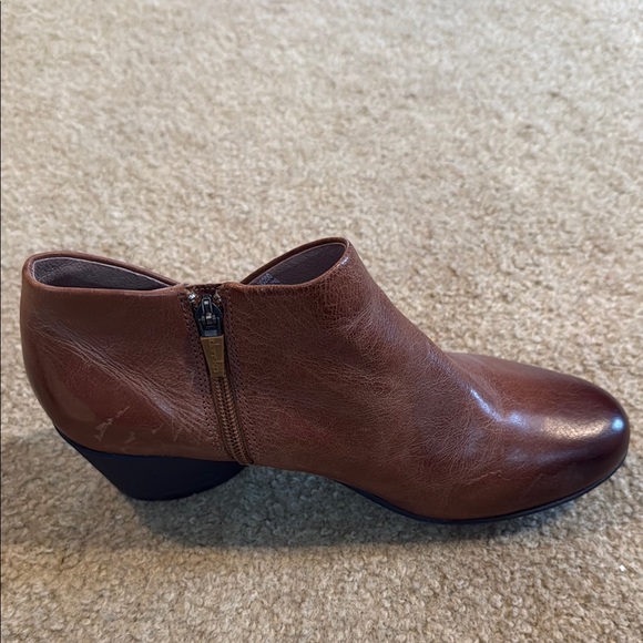 Dansko Brown Ankle Boots with Classic Slip-On Style - Picture 4 of 10